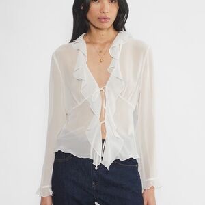 Aritzia Wilfred Frenchie blouse